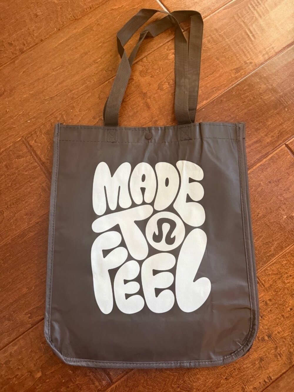 lululemon Reusable Shopping Tote Bag Medium Dark Grey Made to Feel New